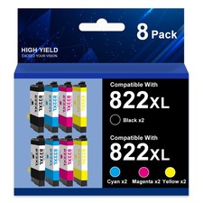 822XL T822XL Ink Cartridges For Epson WorkForce Pro WF-4833 WF-4834 WF-4820 Lot picture