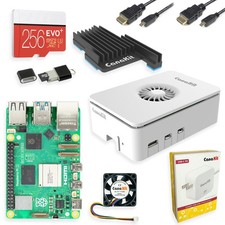 CanaKit Raspberry Pi 5 Starter Kit MAX - Turbine White (256 GB 16GB RAM picture