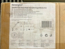 Kensington SmartFit OneTouch Monitor Arm K55470WW ✅❤️️✅❤️️ NEW SEALED picture