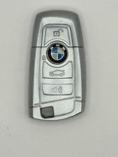 BMW Key Fob Shaped Metal USB Flash Drive - 2GB Silver Blue Logo Novelty picture
