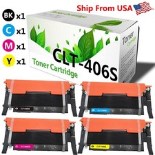 (4-Pack BCMY) 406S Toner Cartridge CLT-406S for Xpress C460FW Printer picture