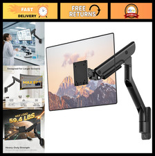 Heavy-Duty Single Monitor Wall Mount for 17-57” Ultrawide Screens, Full Motion A picture
