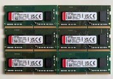 Lot of 6 - Kingston 4GB DDR4-2666MHz SODIMM RAM KVR26S19S6/4 (24GB total) picture