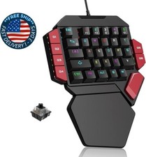 Teclado para juegos profesional de una mano, mini teclado mecánico con cable picture