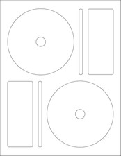 Memorex CD/DVD Label, 2 per Page (50 Labels / 25 Sheets) picture