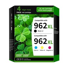 TRUINK 962XL Ink Cartridge 4-Pack Combo Pack Replacement for 962XL, 962XL-4PK picture