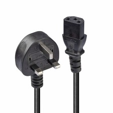 Lindy 0.7m UK Mains 3 Pin Plug to IEC C13 Power Cable picture