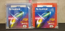 2) Fuji Film Fujifilm 100mb 100 MB Zip Disks Diskettes Disc discs Disk  read picture