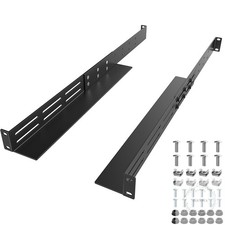 1U Universal Rack Mount Rails 4-Post Server Rack Shelf Rail 16