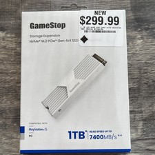 1TB NVMe M.2 PCIe Gen 4x4 SSD w/ Heatsink for PS5/PC 7400MB/s GAMESTOP NEW 🆕 picture