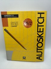 VTG AutoSketch Version 2.0 Precision Drawing Tool Autodesk Autocad Ms Dos Discs picture