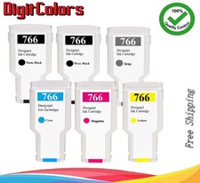 A Set 6 Colors H 766 compatible  ink cartridge For  HP DesignJet XL3600/3600dr picture