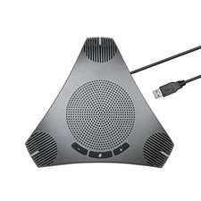 Conference Speaker and Microphone,360° Omnidirectional USB Speakerphone Micro... picture