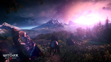 Landscape the witcher 3 wild hunt geralt of rivia sunset Custom Gaming Mat Desk picture