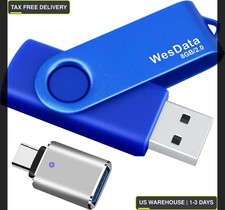 8GB USB 2.0 Flash Drive and 1 USB C Adapter, Thumb Drive USB Memory Stick Jump D picture