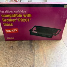 Staples Fax Ribbon Cartridge Compatible with Brother PC201 Black SFB-35C-US OS picture