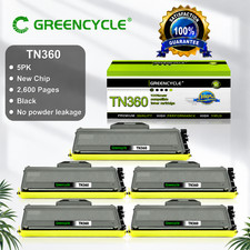 5PK TN360 Toner Cartridge Fit for Brother DCP-7030 DCP-7040 DCP-7045N High Yield picture