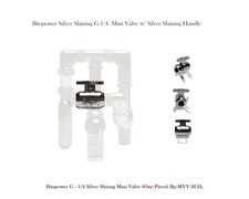 Bitspower Silver Shining G-1/4 Mini Valve with Silver Shining Handle Bp-MVV-SLSL picture
