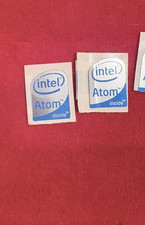 Vintage Intel Atom inside Case Badge Sticker - Genuine OEM Netbook Decal (NOS) picture