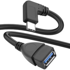 MEIRIYFA USB C to 3.0 Adapter, 90 Degree 3.1 C Male Black picture