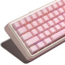 Pink Jade keycaps,Double Shot PBT keycaps Crystal Set,Ceramic Custom Keycap T... picture