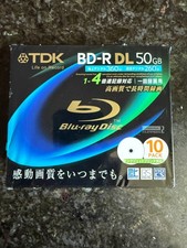 Tdk Blu-Ray Bd-R DL Disk Super Hard Coating Surface 50Gb Blueray 4X Speed 10P picture