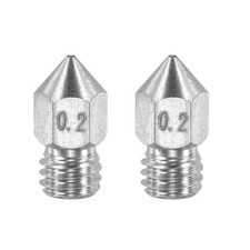 MK8 Nozzles 0.2mm 3D Printer Extruder Nozzle for 3mm Filament Pack of 2 picture