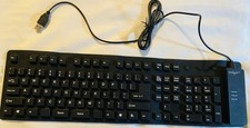 Omnitech Silicone Roll-up Keyboard 107 key USB Wired Spill Proof Flexible PC WIN picture