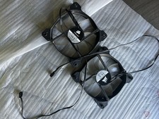 Lot of 2 Corsair SP120 Green LED 120mm High Static Pressure Fans CO-9050032-WW picture