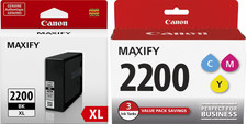 New Genuine Canon PGI-2200XL/2200 Black Color 4PK Ink Cartridges Bag picture