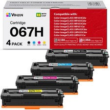 067H Toner Cartridge Set Replacement for Canon 067 067H MF656Cdw Toner 4 Pack picture