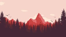 Landscape  nature mountains trees birds Custom Gaming Mat Desk picture