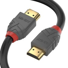 LINDY 36961 0.5m High Speed HDMI Cable, Anthra Line,Gold Plated, Ethernet, 4K 60 picture