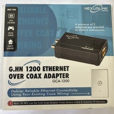 NexusLink GCA-1200 G.hn 1200 Ethernet Over Coax Adapter Black MoCA Alternative picture