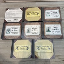 Family Tree Maker's   - PC LOT 4 NEW Family Archives World Family Tree picture
