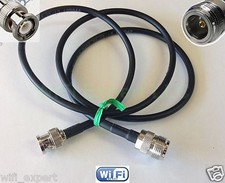 TIMES Microwave® LMR195 9 FEET RF Pigtail Cable N Female to BNC Male MADE IN USA picture
