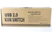 *NEW* 8 Port USB KVM Switch Rackmount Metal - VGA 1600x1280 Multi-PC Controller picture