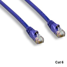 Kentek Purple 2ft Cat6 UTP Patch Cord 24AWG 550MHz RJ45 Router Network Internet picture