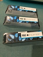Genuine HP 980 Ink Jet Cartridge. D8J10A Black  Unopened New  picture