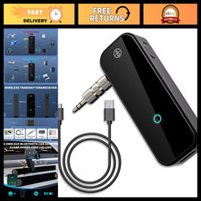 Portable Bluetooth 3.5mm Aux Adapter - 2-in-1 Wireless Receiver/Transmitter for picture