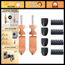 Upgraded 2PCS 0.6mm All-Metal Hotend Nozzle Kit, High-Flow Quick-Detach, 600mm/s picture