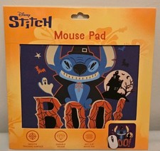 Disney Stitch Halloween Boo Mouse Pad New Sealed 8.5”x8.5” Lilo & Stitch picture