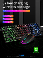 Wireless and Rechargeable RGB Keyboard and Mouse set for Office or Game picture
