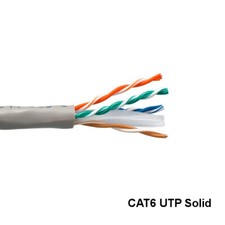 Kentek Gray 1000ft Cat6 UTP Solid Bulk Cord 23AWG 550MHz PVC Pure Copper RJ45 picture