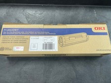 Okidata Pro8432WT P/N 46606504 White Genuine Toner Cartridge OKI 8432 picture