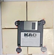 Vintage KAO IBM Formatted 3.5” 1.44MB Floppy Disks MF2HD High Density NIB NOS picture