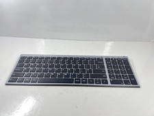 Seenda Ultra-Slim Full-Size Wireless Bluetooth Keyboard Black Silver picture