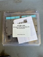 Leviton HDX2 Cassette 2x LLMTP(m)-LC Shuttered (aqua) 24 Fib OM4 Universal picture