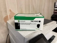 New Genuine Lexmark 78C10K0 Black Toner Cartridge. NEW SEALED BOX. picture