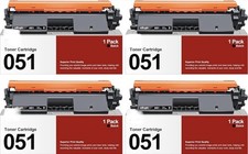 051 High-Yield Black Toner Cartridge 4-Pack Compatible for Canon CRG 051 picture